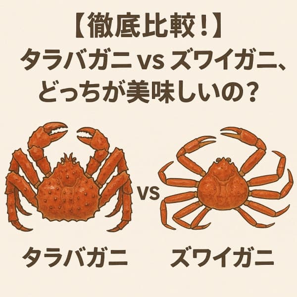 【徹底比較！】タラバガニvsズワイガニ、どっちが美味しいの？